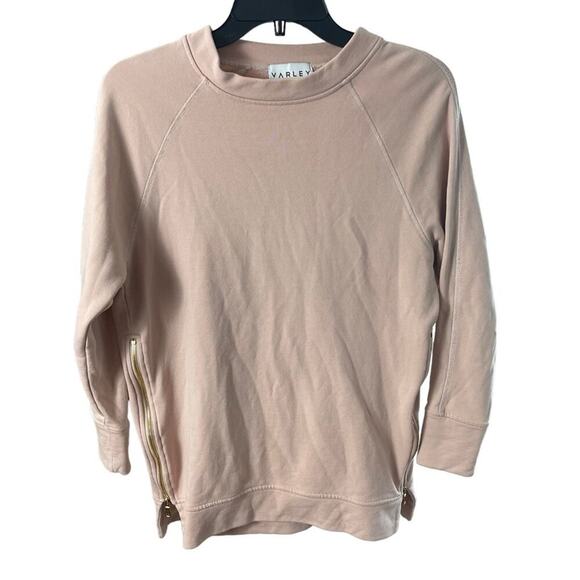 Revolve Brand Varley Manning Pullover Sweatshirt, Mauve, Casual, Athleisure, M - Picture 4 of 9